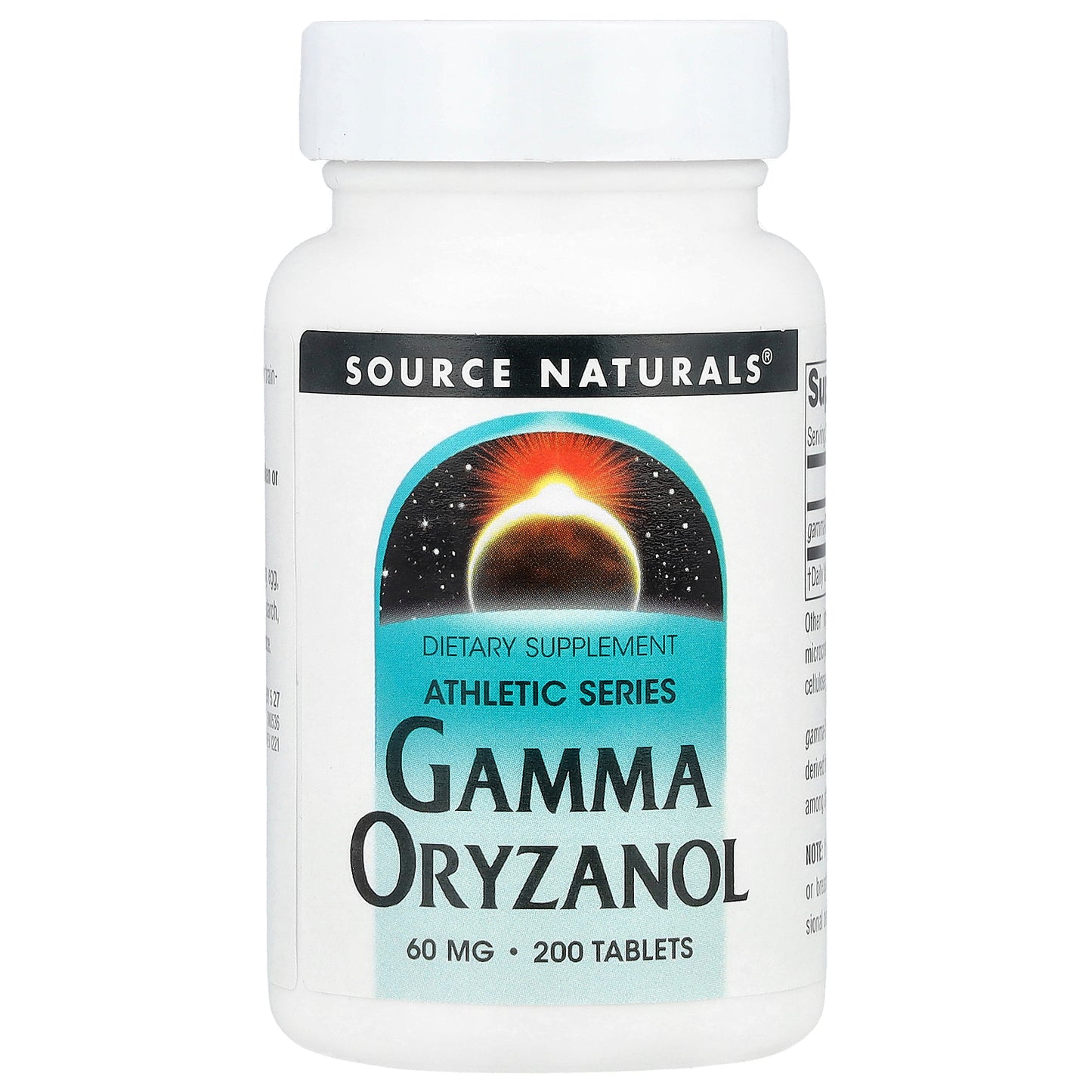 Source Naturals, Athletic Series, Gamma Oryzanol, 60 mg, 200 Tablets