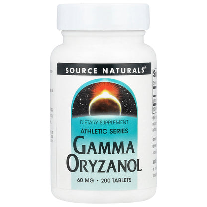 Source Naturals, Athletic Series, Gamma Oryzanol, 60 mg, 200 Tablets