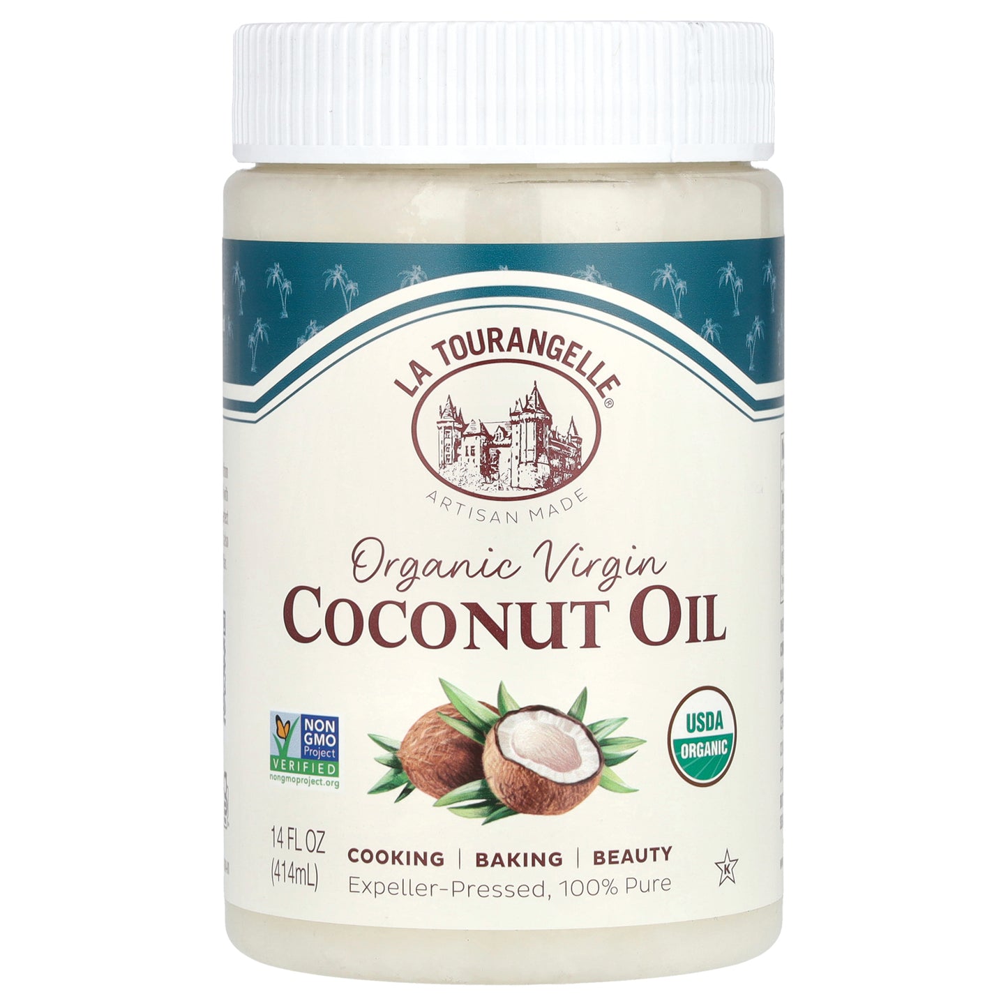 La Tourangelle, Organic Virgin Coconut Oil, 14 fl oz (414 ml)