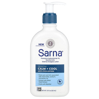 Sarna, Anti-Itch Lotion, Calm + Cool, 7.5 fl oz (222 ml)