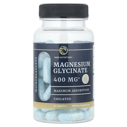 Nobi Nutrition, Magnesium Glycinate, 60 Capsules, (200 mg per Capsule)