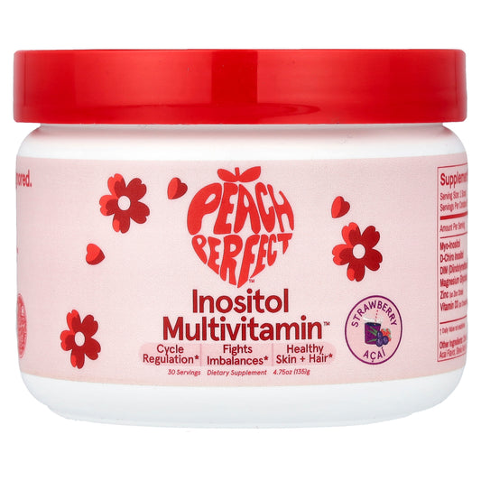 Peach Perfect, Inositol Multivitamin™, Strawberry Acai, 4.75 oz (136 g)