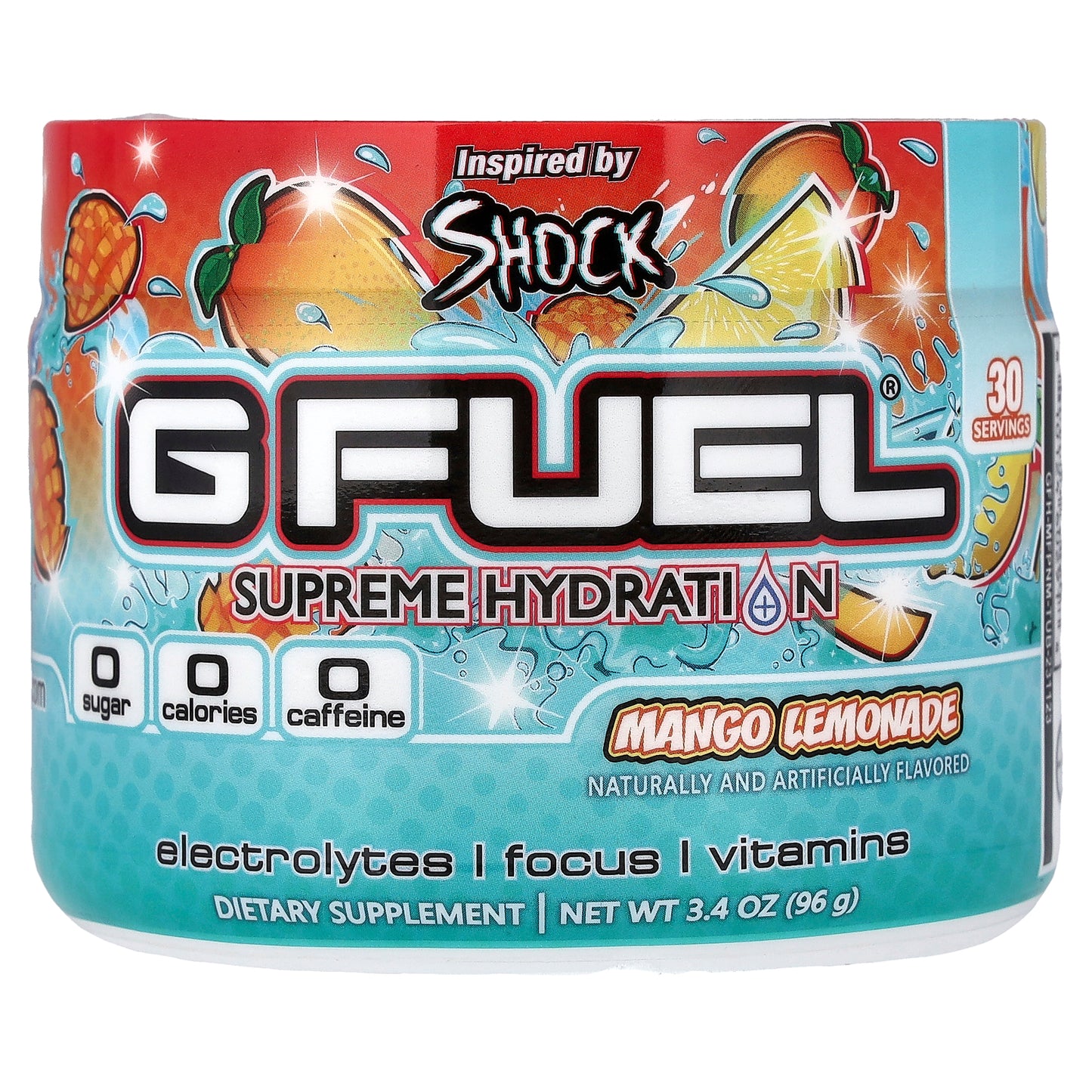 G FUEL, Supreme Hydration, Mango Lemonade, 3.4 oz (96 g)