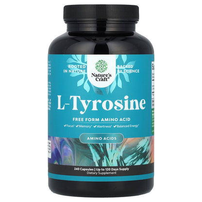 Nature's Craft, L-Tyrosine, 240 Capsules (500 mg per Capsule)