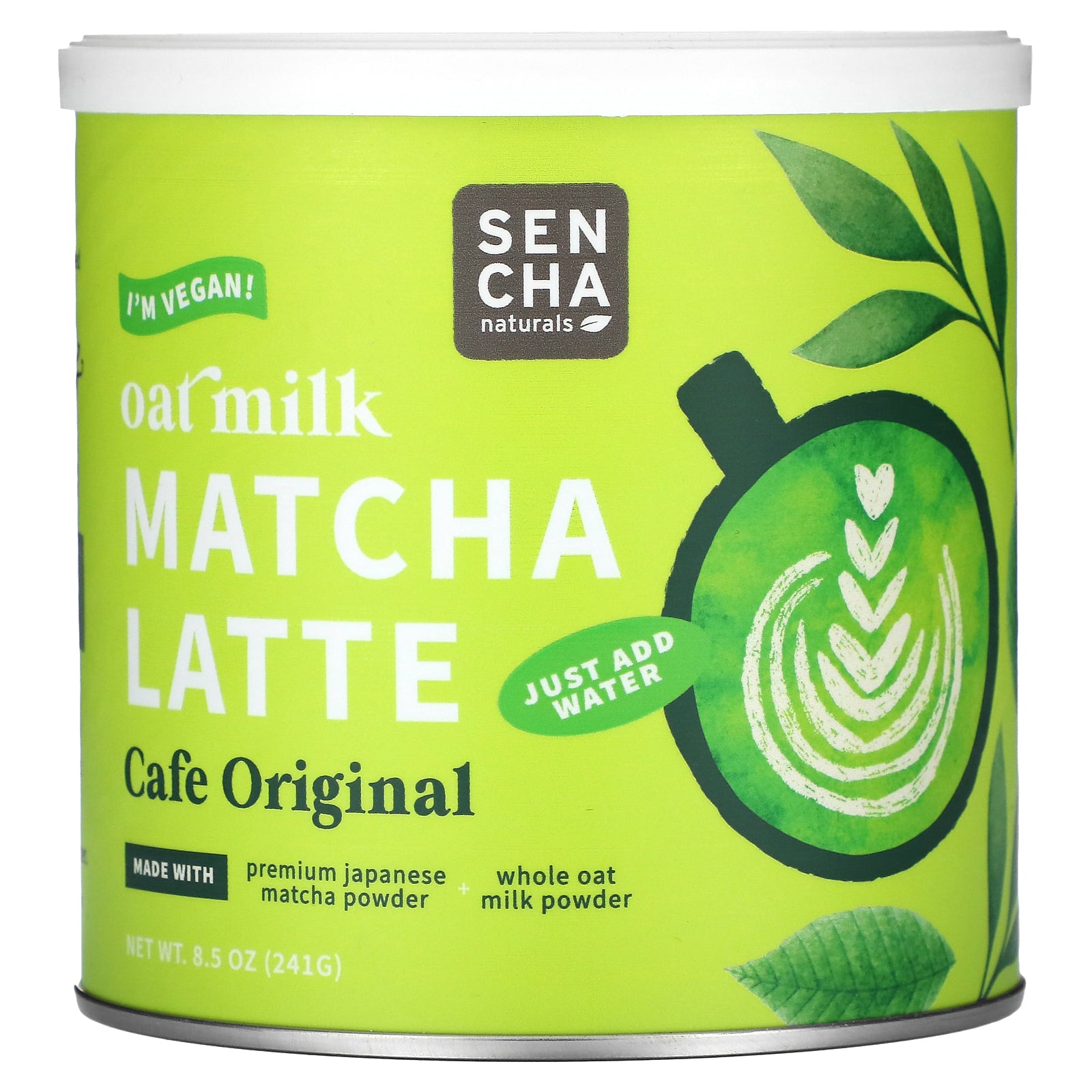 Sencha Naturals, Oat Milk Matcha Latte, Cafe Original, 8.5 oz (241 g)