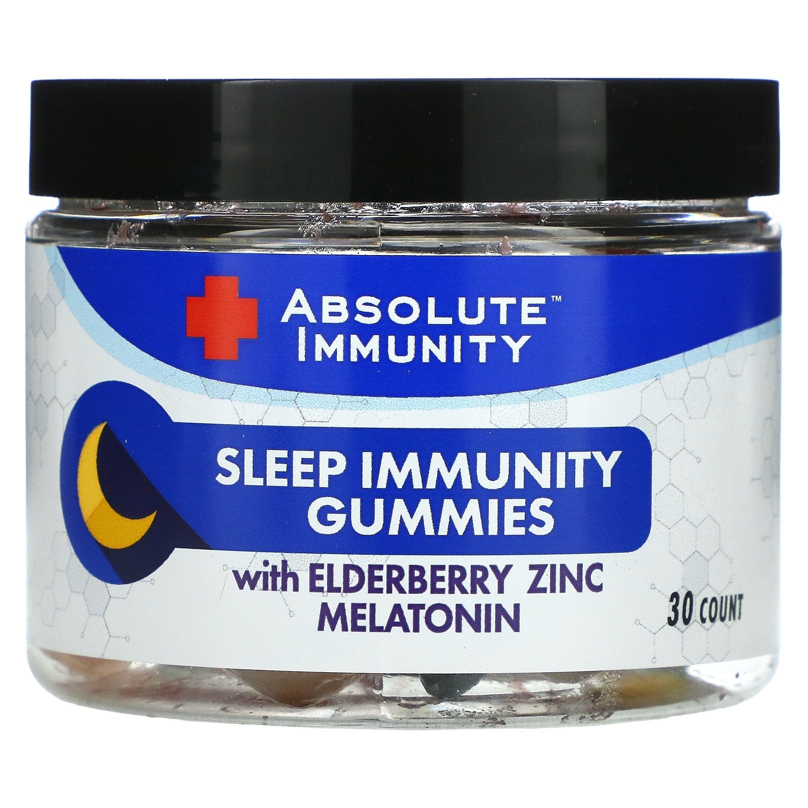 Absolute Nutrition, Absolute Immunity, Sleep Immunity Gummies with Elderberry, Zinc, Melatonin, 30 Gummies