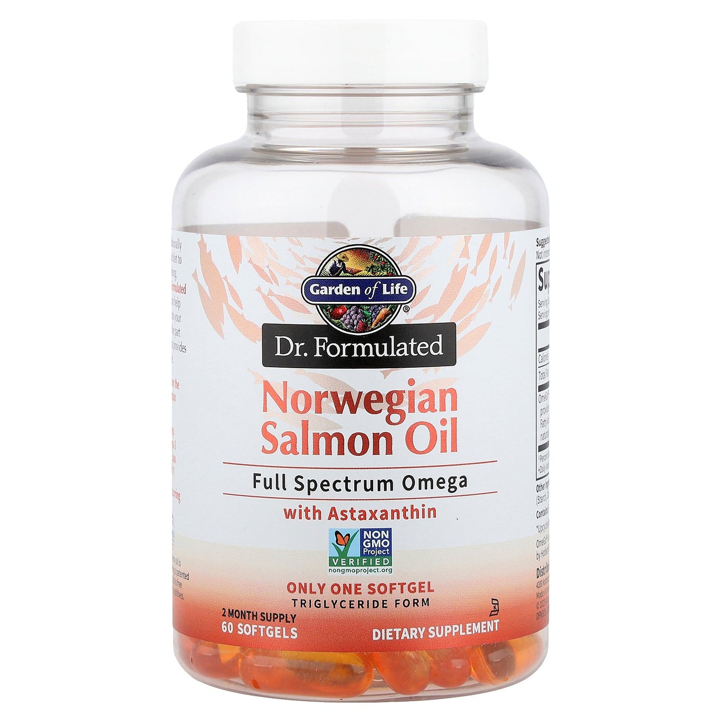 Garden of Life, Norwegian Salmon Oil, 60 Softgels (1,000 mg per Softgel)