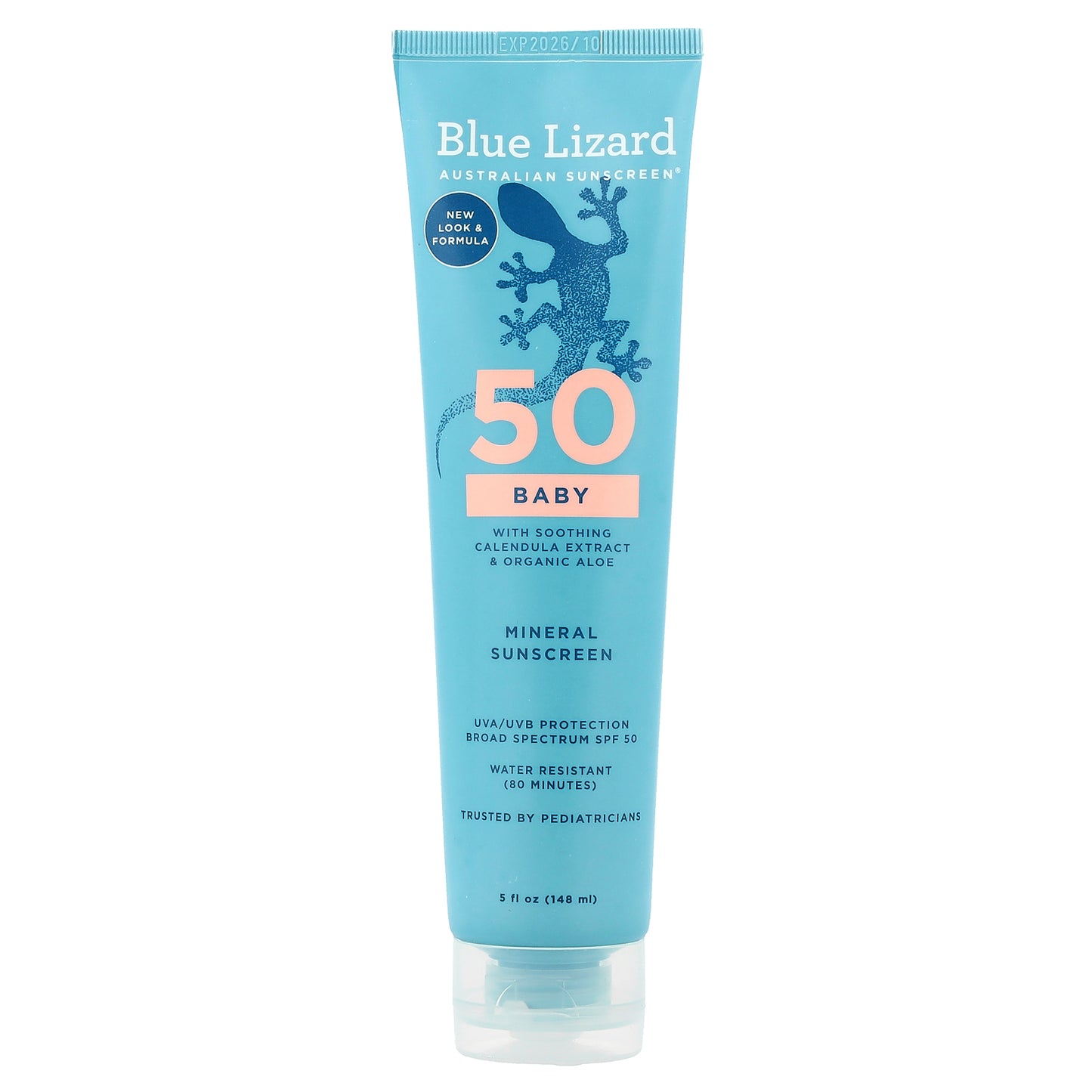 Blue Lizard Australian Sunscreen, Baby Mineral Sunscreen, SPF 50, 5 fl oz (148 ml)