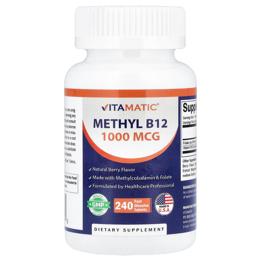 Vitamatic, Methyl B12, Natural Berry, 240 Fast Dissolve Tablets