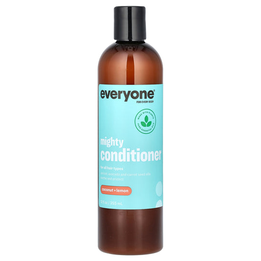 Everyone, Mighty Conditioner, For All Hair Types, Coconut + Lemon, 12 fl oz (355 ml)