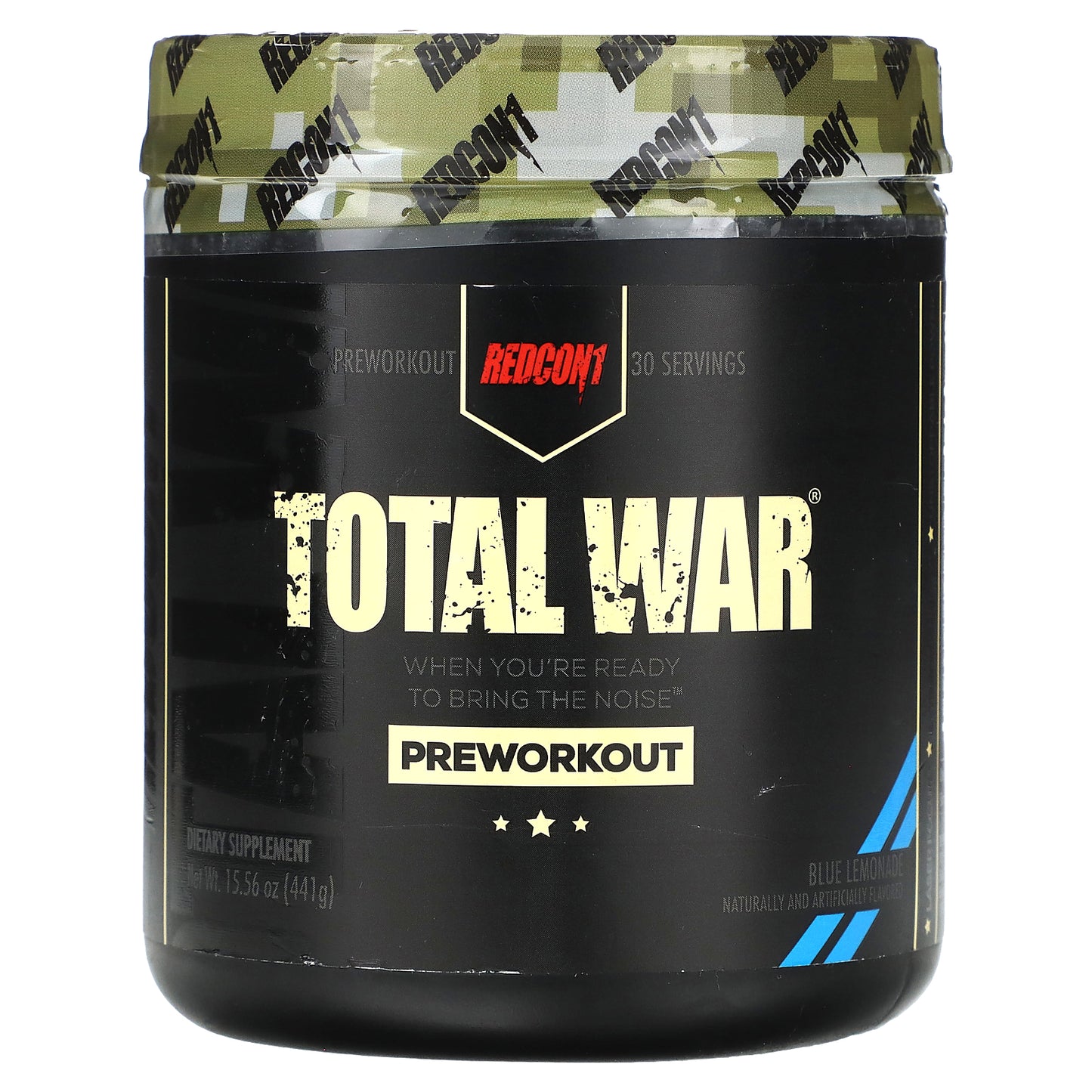 Redcon1, Total War, Pre-Workout, Blue Lemonade, 15.56 oz (441 g)