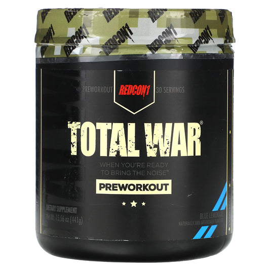 Redcon1, Total War, Pre-Workout, Blue Lemonade, 15.56 oz (441 g)