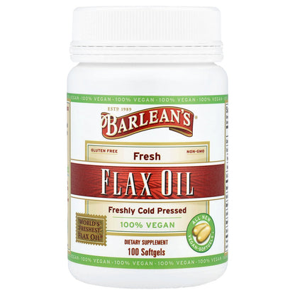Barlean's, Fresh Flax Oil, 100 Softgels