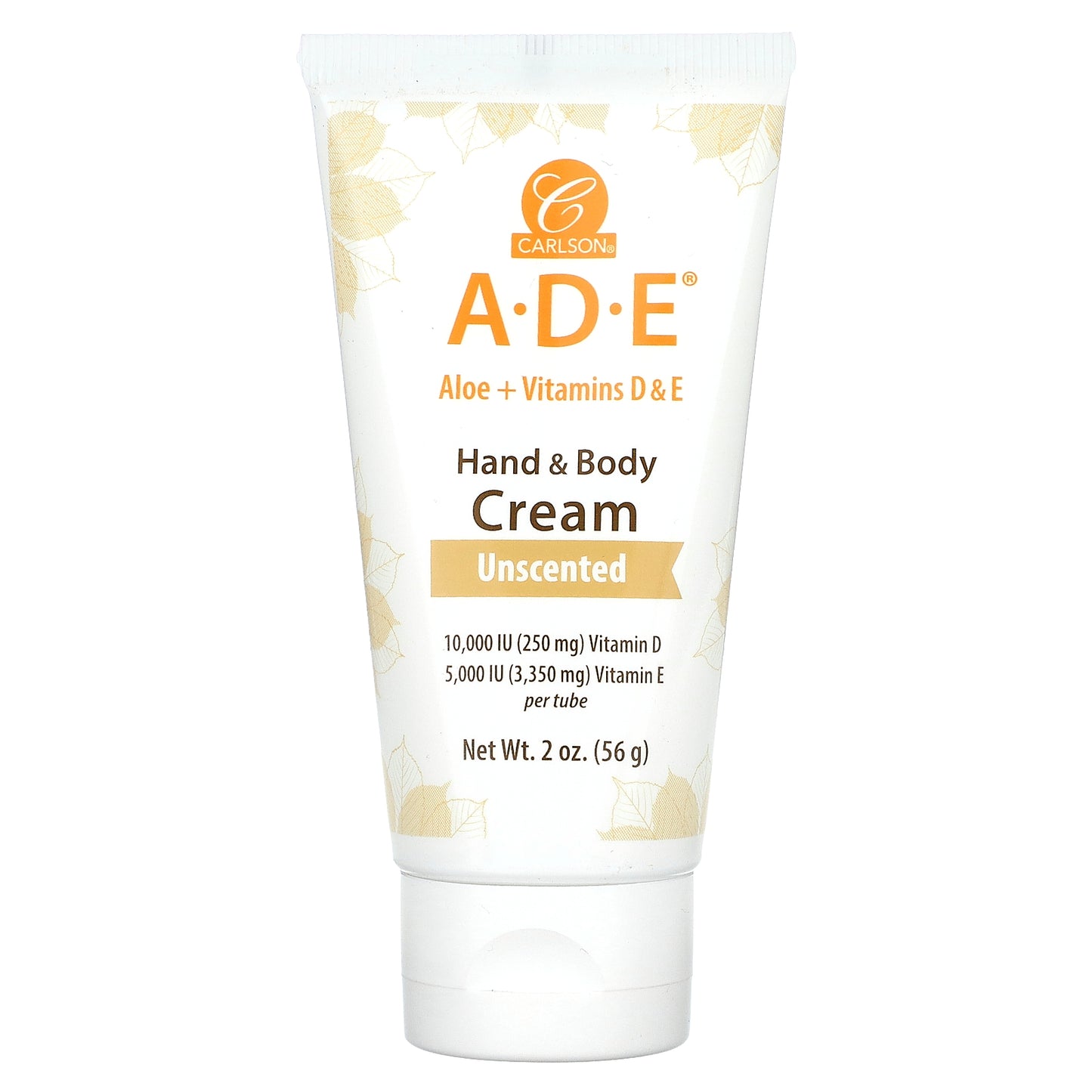 Carlson, A-D-E Hand & Body Cream, Unscented, 2 oz (56 g)