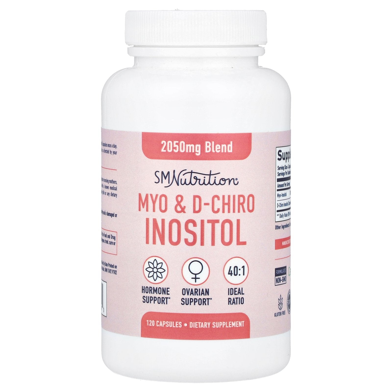 SMNutrition, Myo & D-Chiro Inositol, 120 Capsules