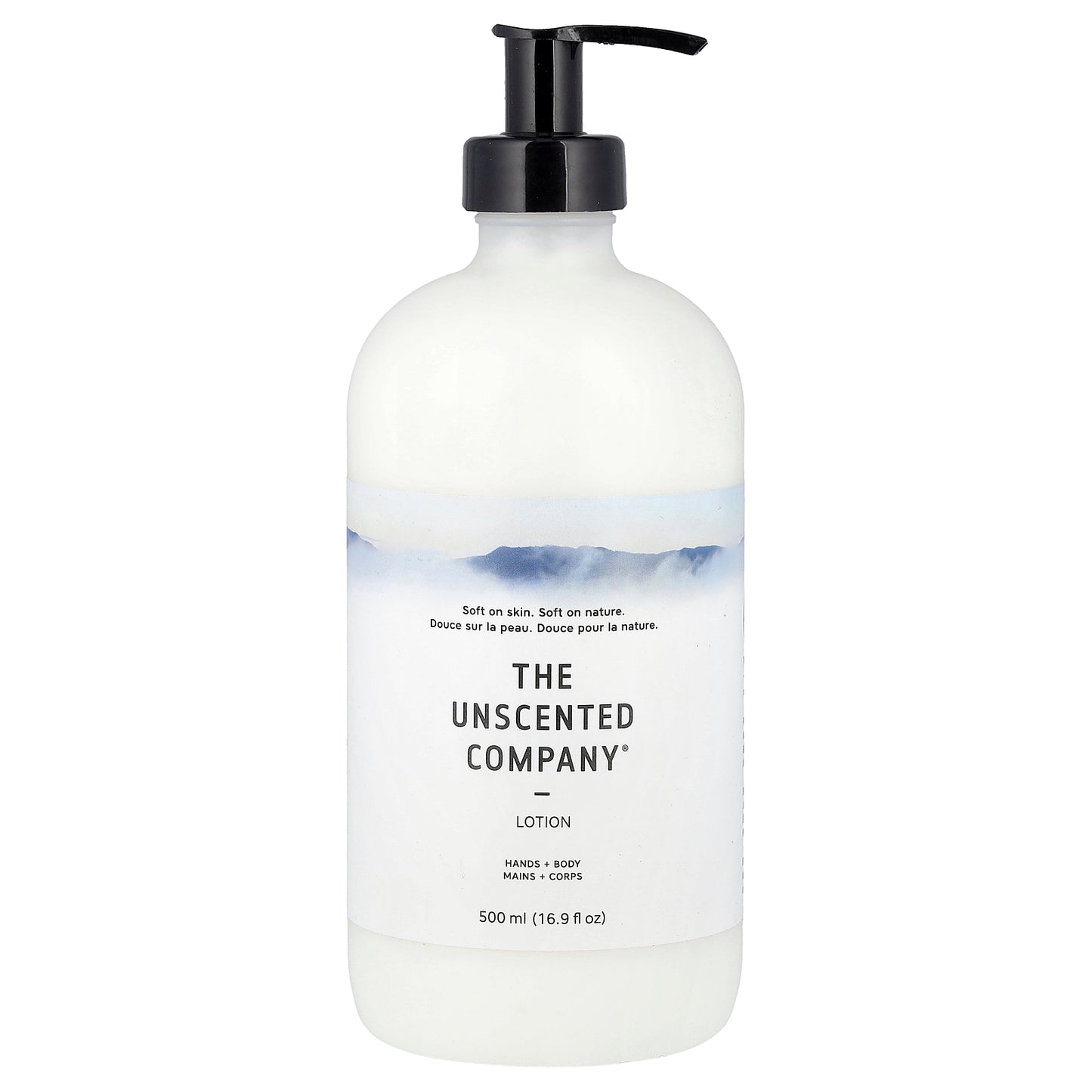 The Unscented Company, Lotion, Hands + Body, Fragrance Free, 16.9 fl oz (500 ml)