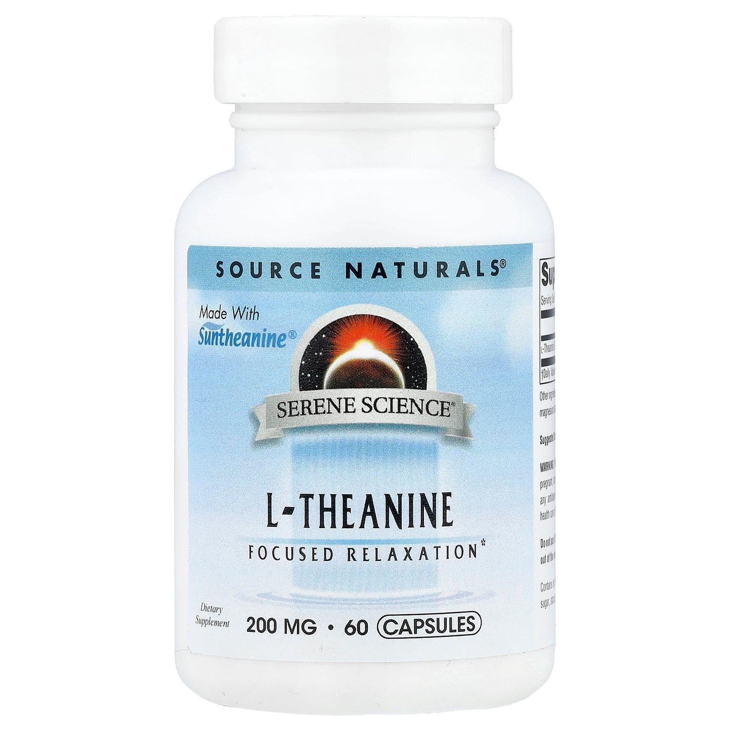 Source Naturals, Serene Science®, L-Theanine, 200 mg, 60 Capsules