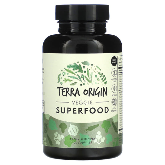 Terra Origin, Veggie Superfood, 90 Capsules