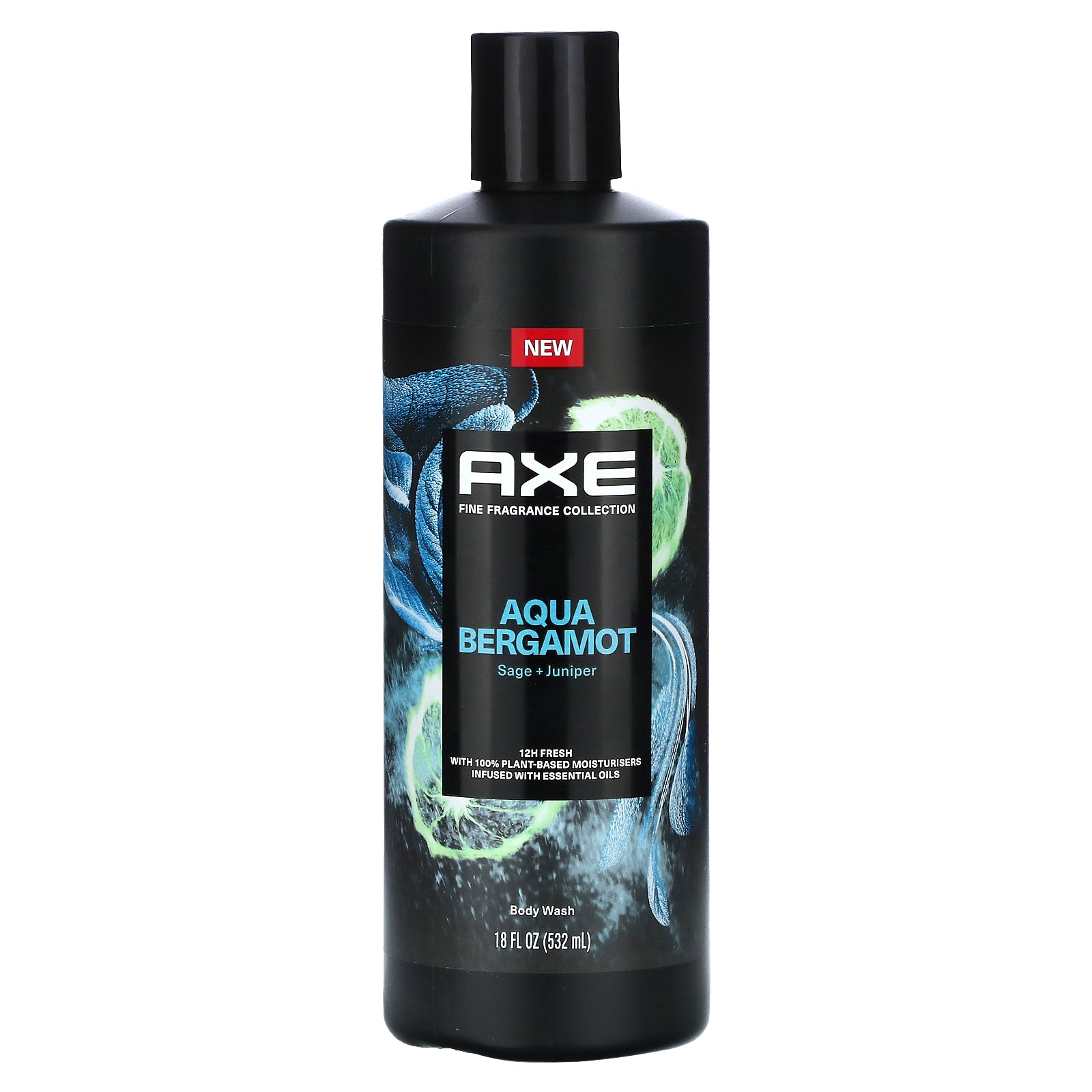 AXE, Aqua Bergamot Body Wash, Sage + Juniper, 18 fl oz (532 ml)