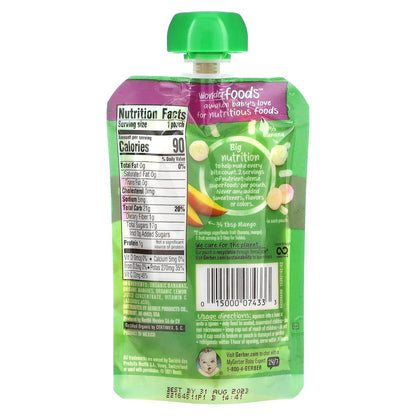 Gerber, Organic for Baby, Wonder Foods, 2nd Foods, Banana Mango, 3.5 oz (99 g)