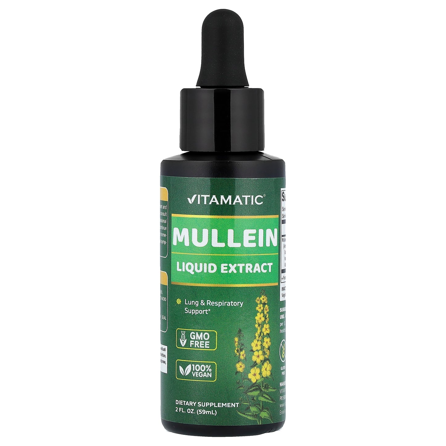 Vitamatic, Mullein Liquid Extract, 2 fl oz (59 ml)