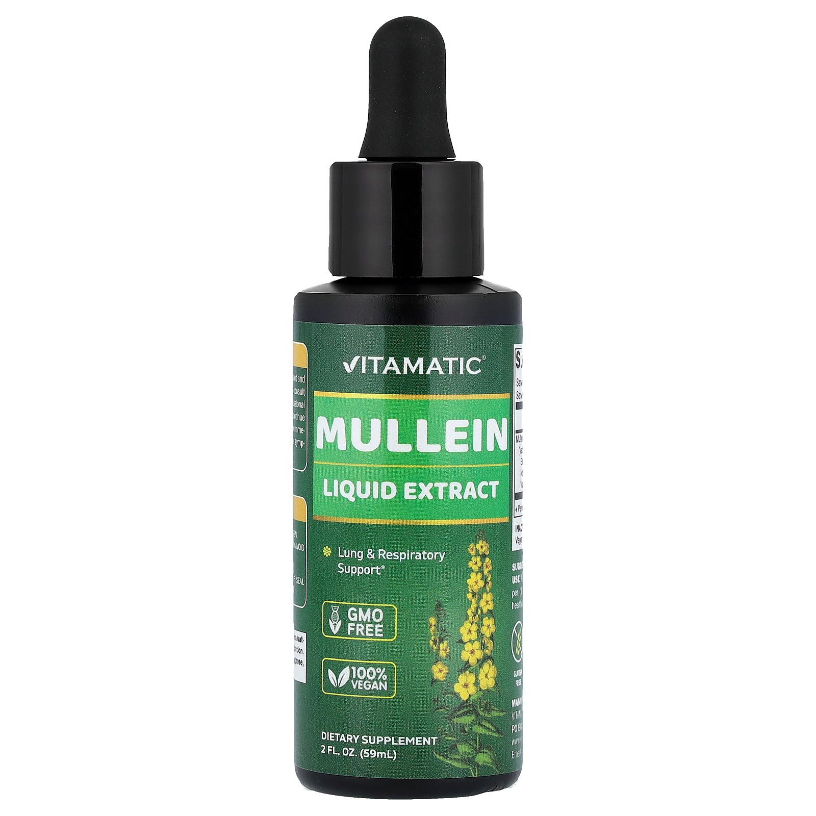 Vitamatic, Mullein Liquid Extract, 2 fl oz (59 ml)