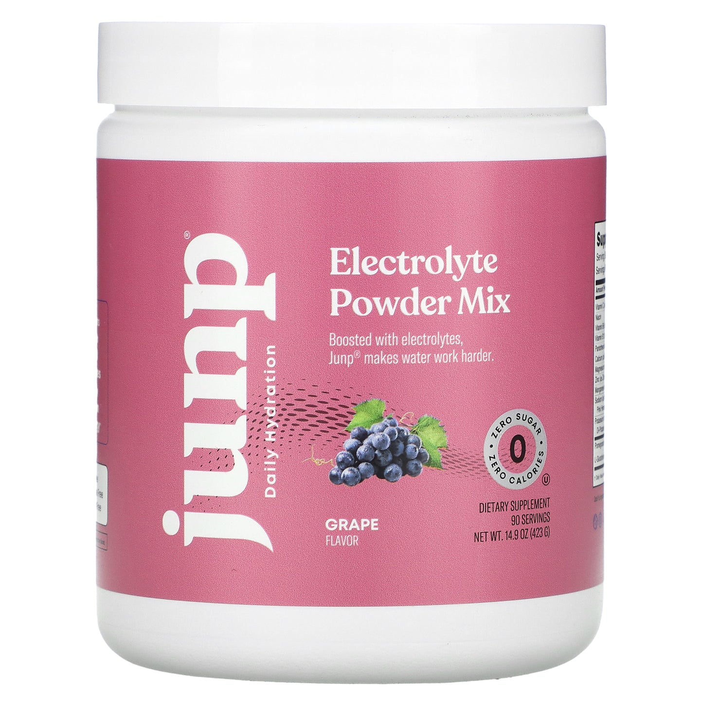 JUNP Hydration, Electrolyte Powder Mix, Grape, 14.9 oz (423 g)