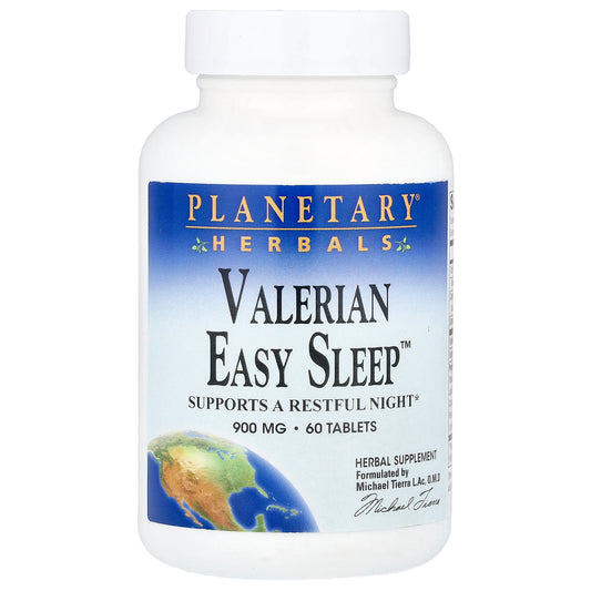 Planetary Herbals, Valerian Easy Sleep™, 60 Tablets