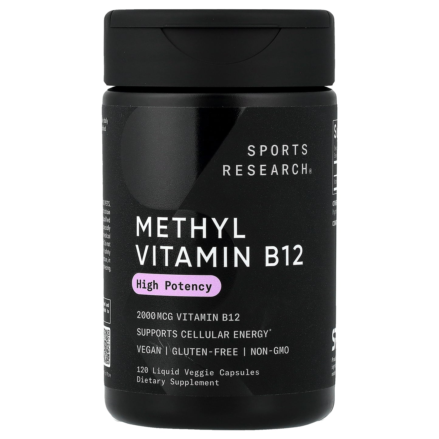 Sports Research, Methyl Vitamin B12, 2,000 mcg, 120 Liquid Veggie Capsules