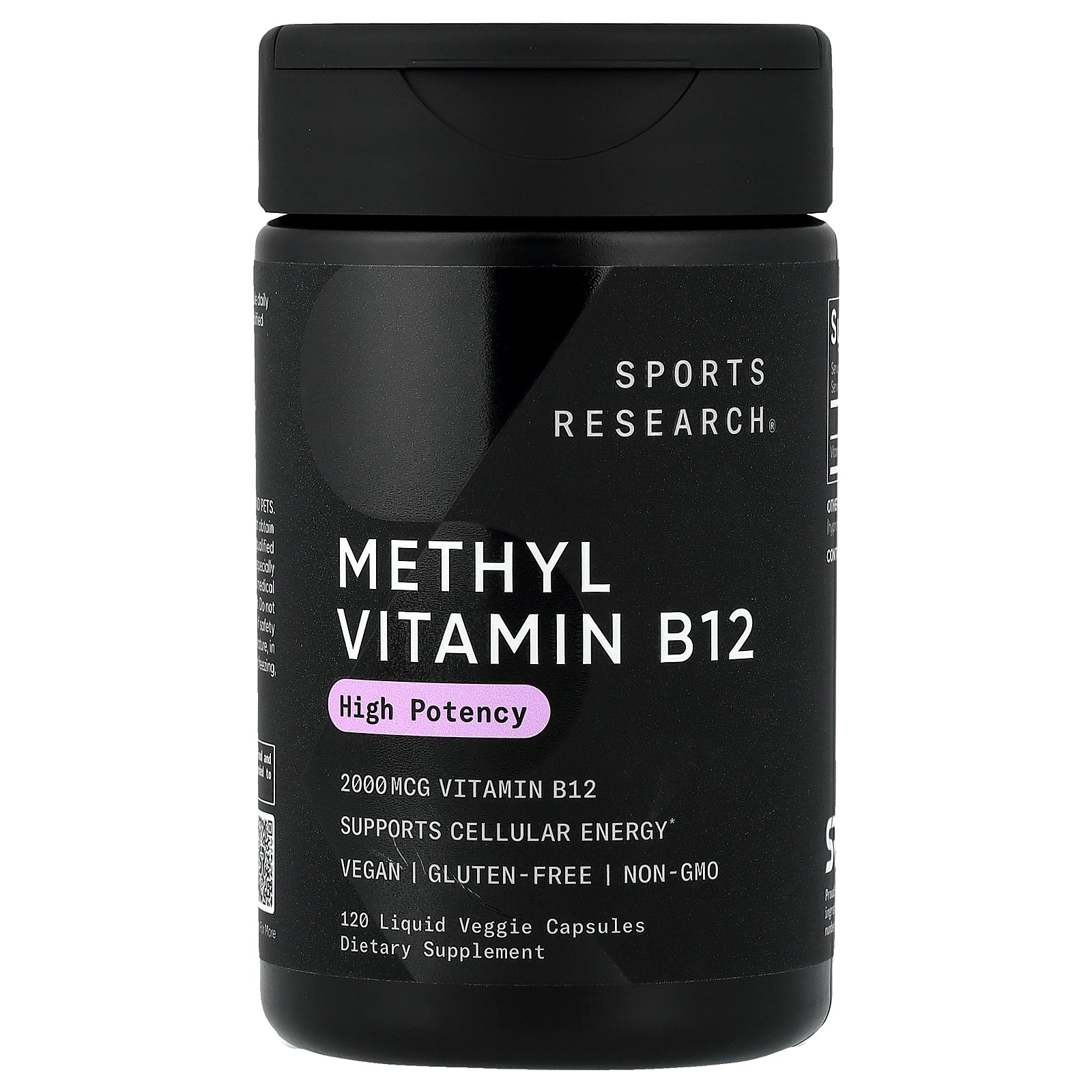 Sports Research, Methyl Vitamin B12, 2,000 mcg, 120 Liquid Veggie Capsules