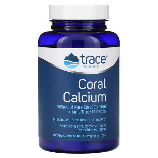 Trace, Coral Calcium + Iconic Trace Minerals, 60 Vegetarian Caps