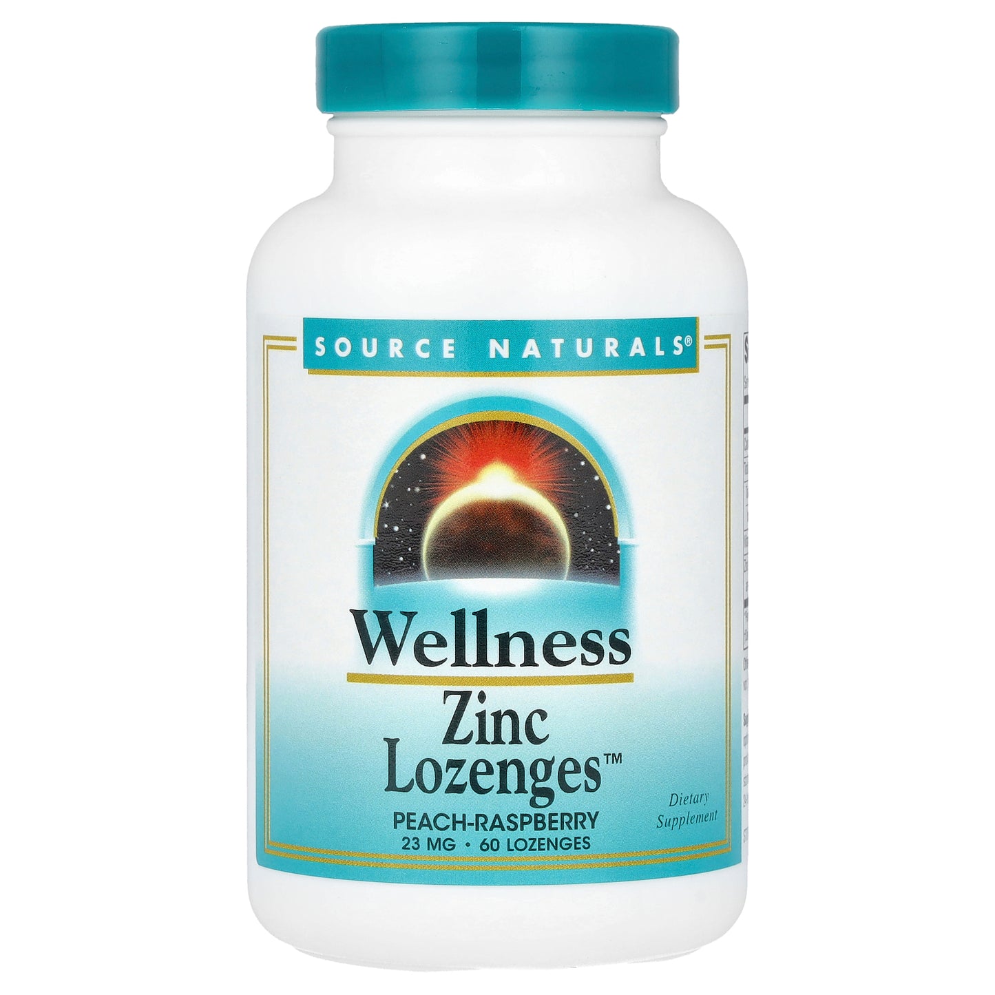 Source Naturals, Wellness Zinc Lozenges™, Peach-Raspberry, 23 mg, 60 Lozenges