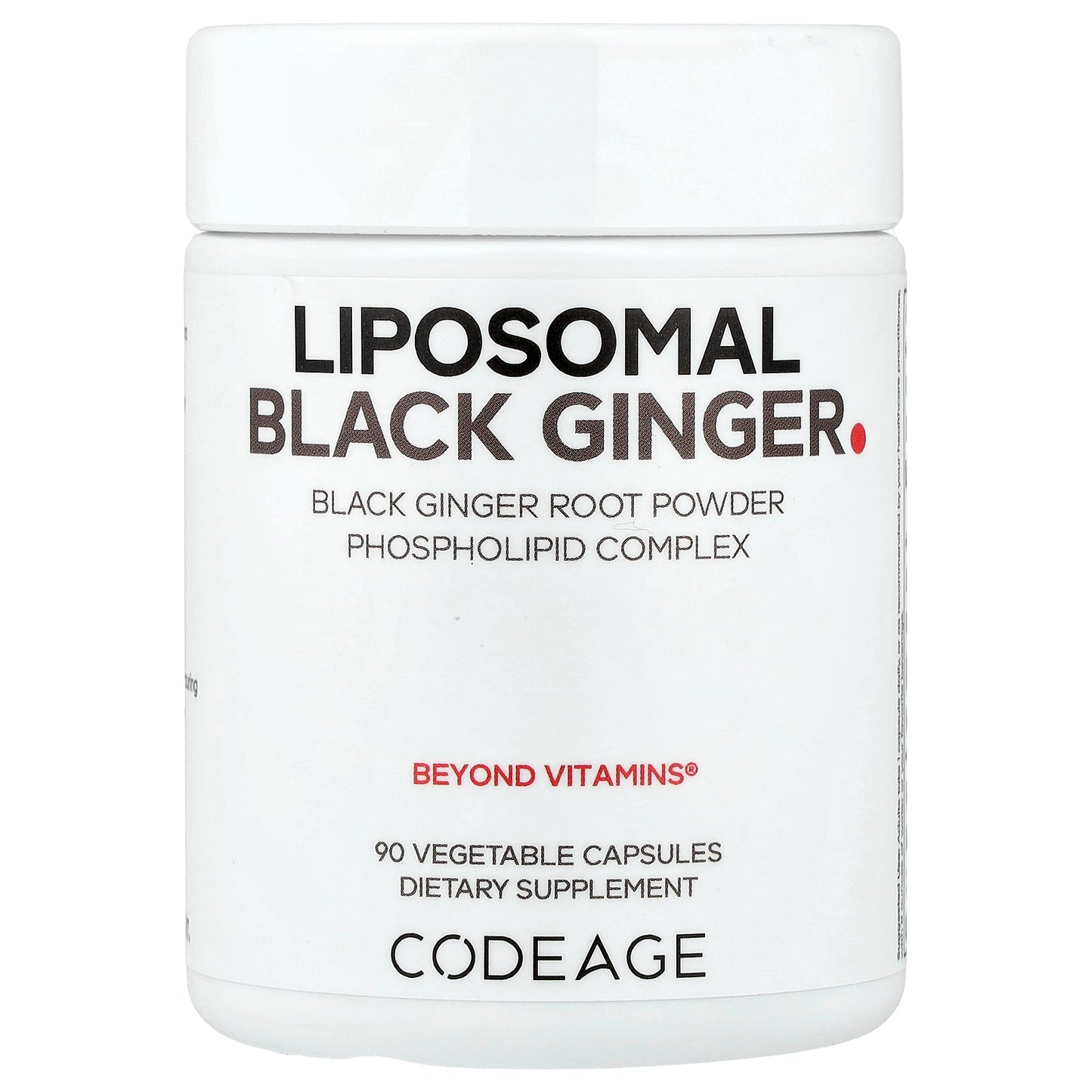 Codeage, Liposomal Black Ginger, 90 Vegetable Capsules (500 mg per Capsule)