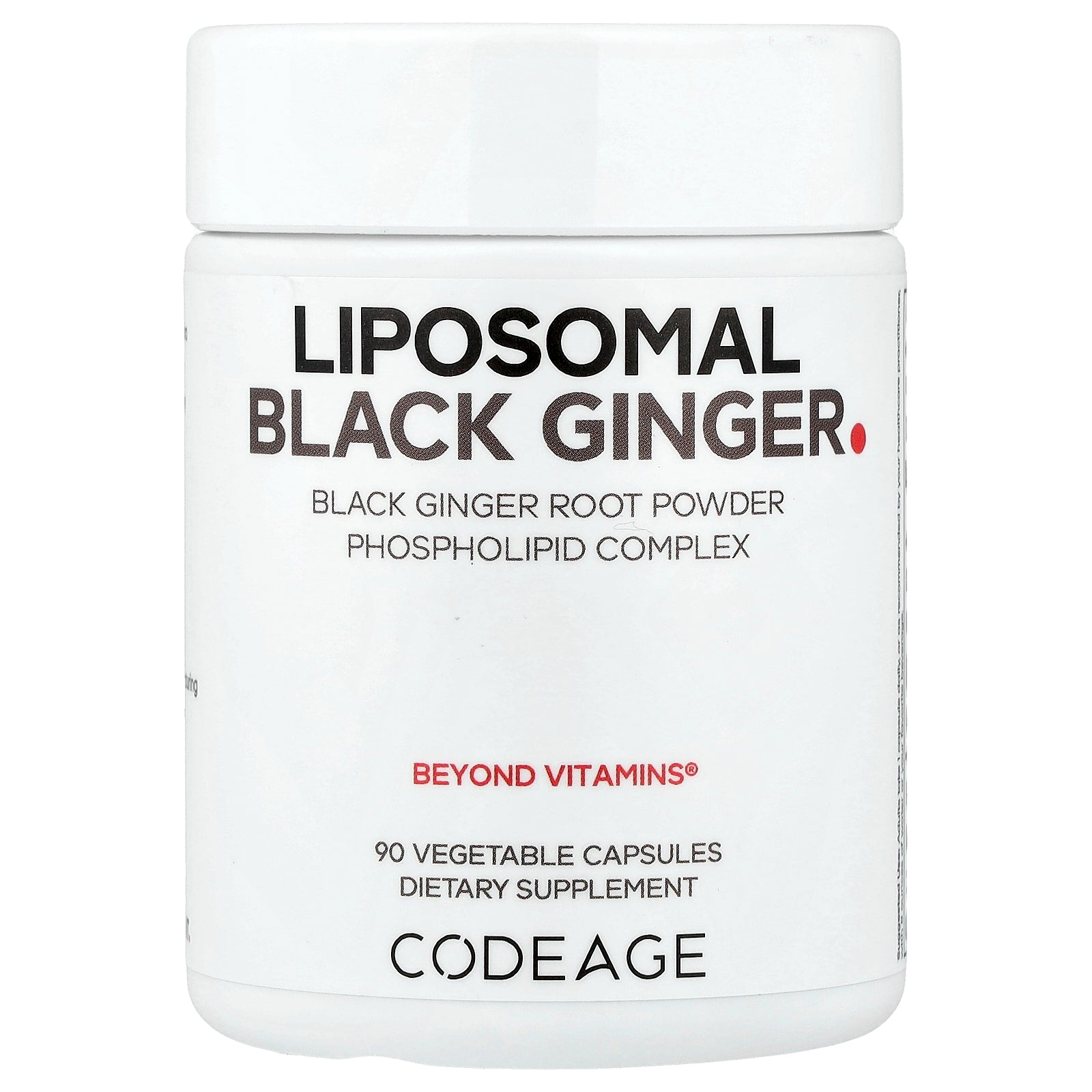Codeage, Liposomal Black Ginger, 90 Vegetable Capsules (500 mg per Capsule)