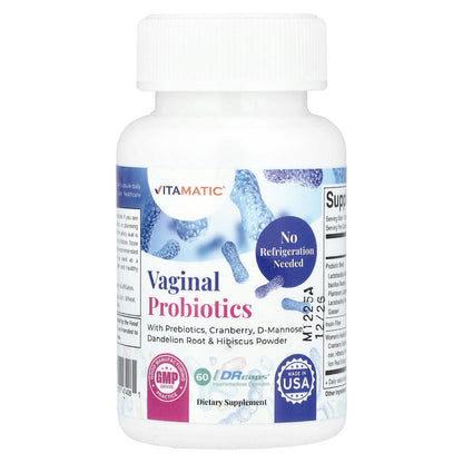 Vitamatic, Vaginal Probiotics, 60 Drcaps® Hypromellose Capsules