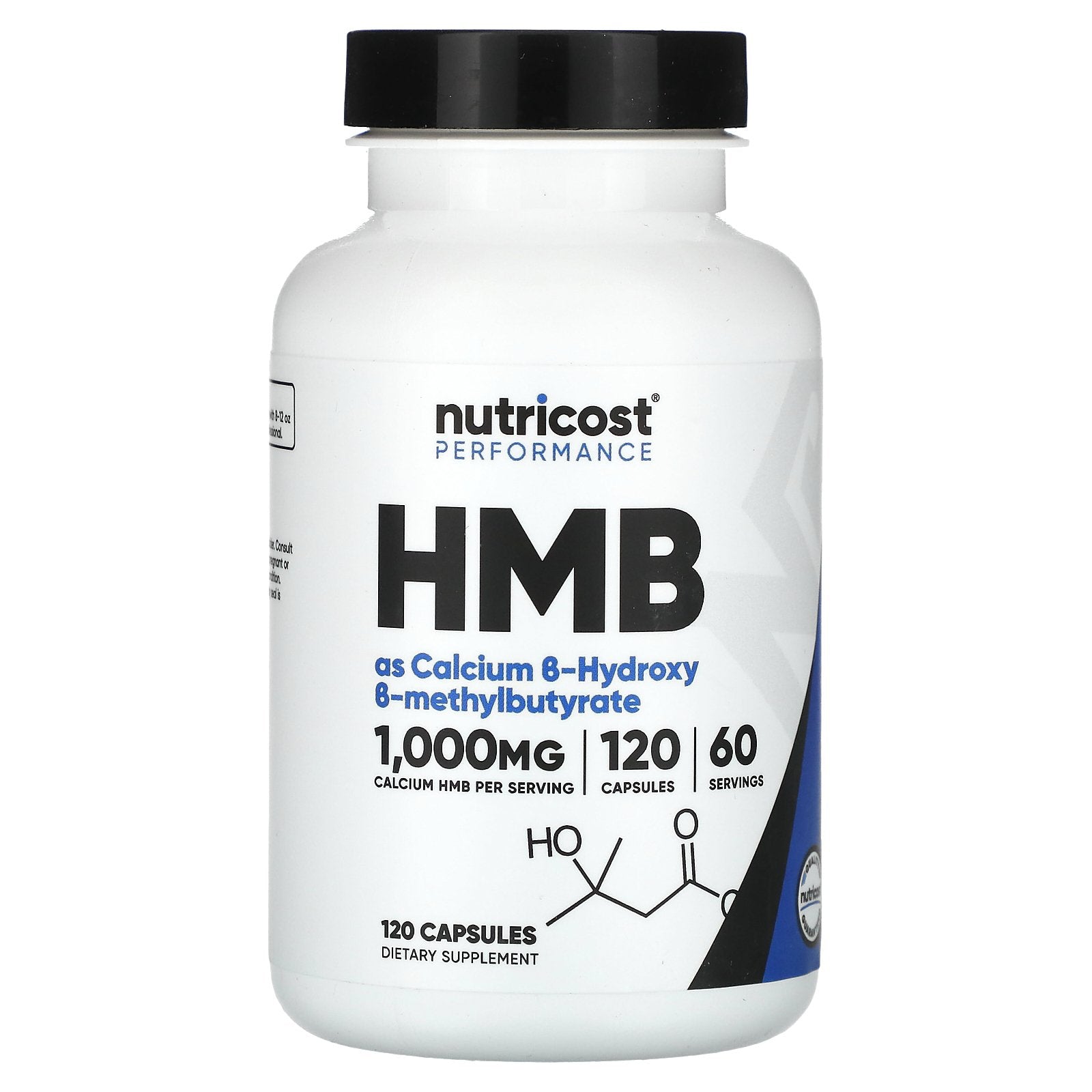 Nutricost, Performance, HMB, 120 Capsules (500 mg per Capsule)