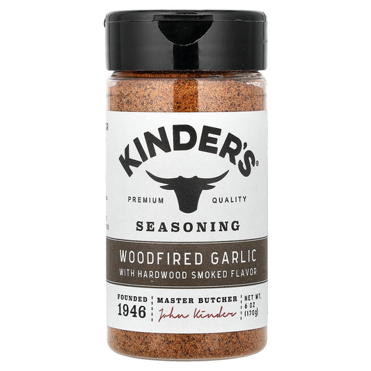 KINDER'S, Seasoning, Woodfired Garlic, 6 oz (170 g)
