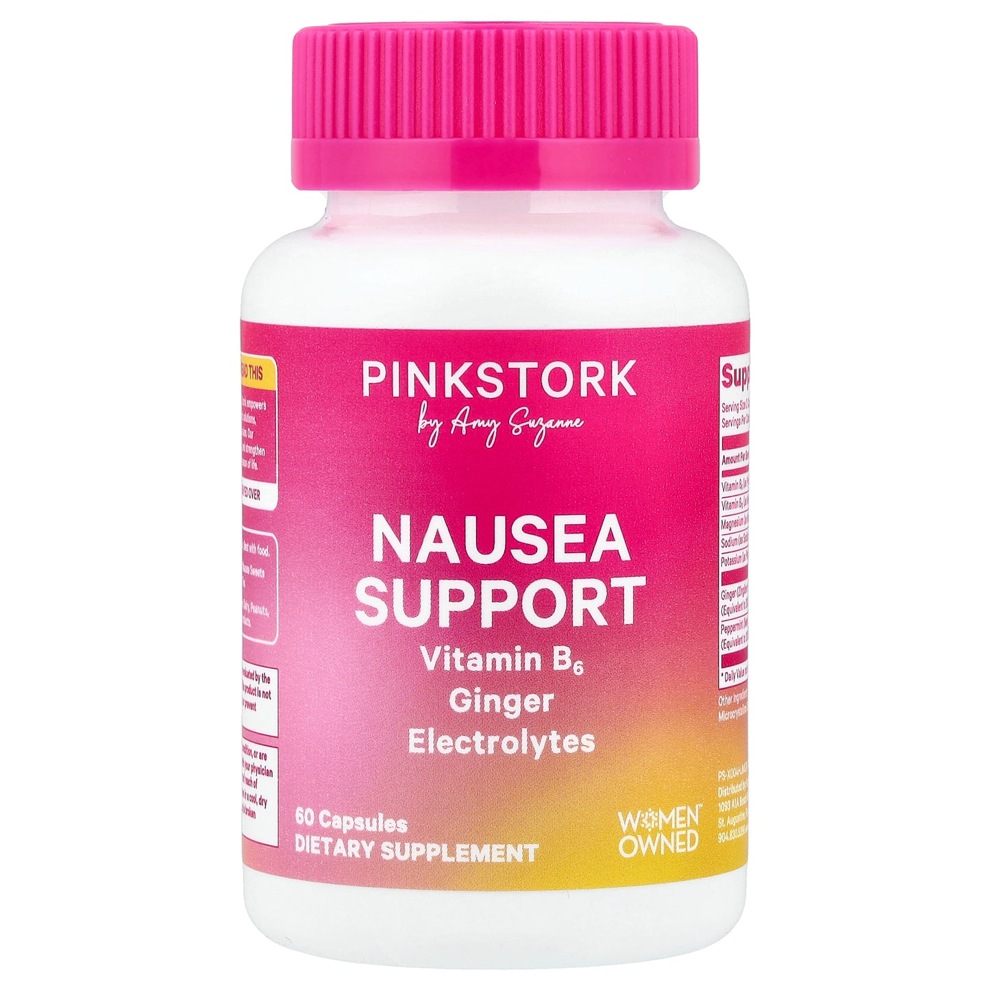 Pink Stork, Nausea Support, 60 Capsules