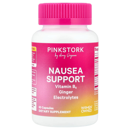 Pink Stork, Nausea Support, 60 Capsules