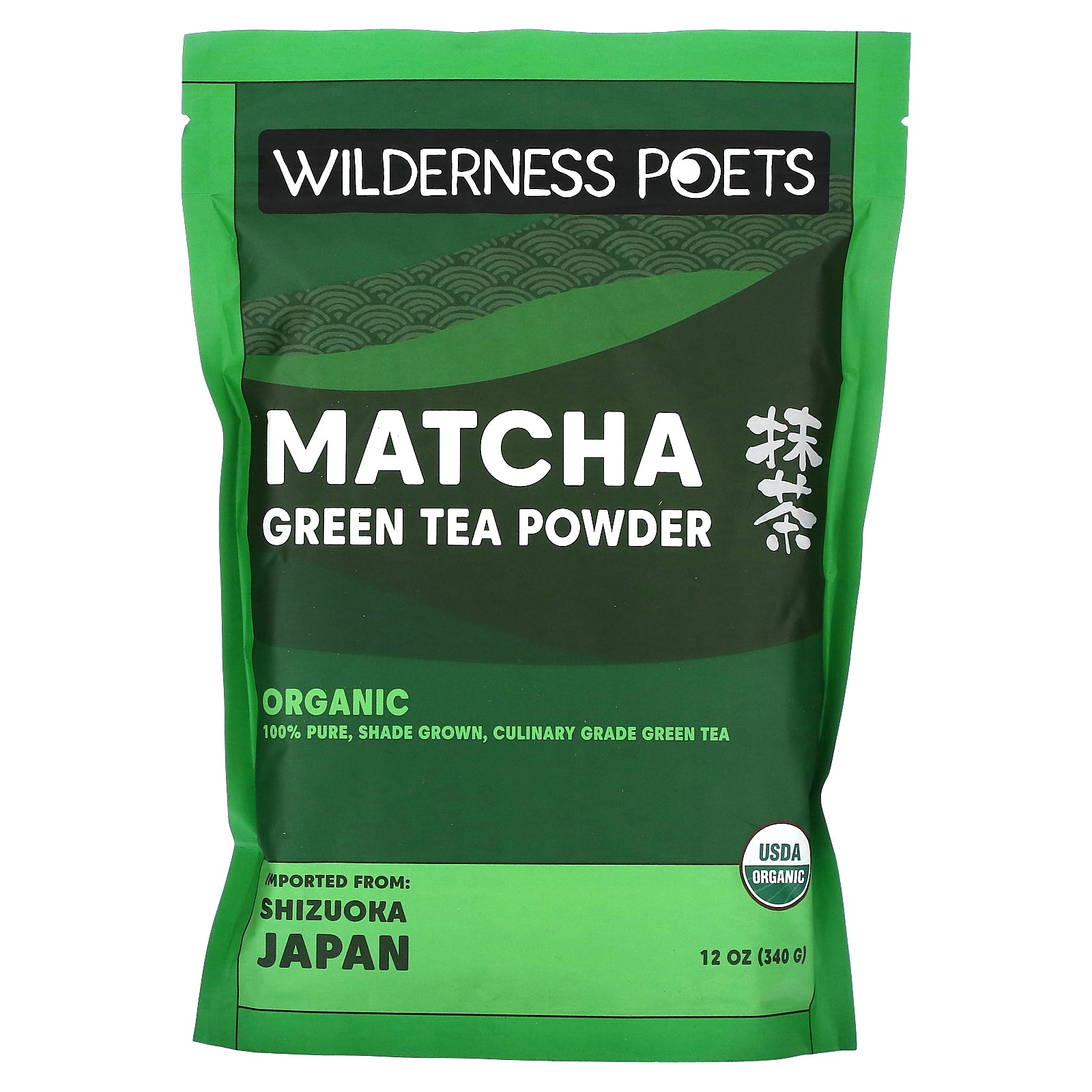 Wilderness Poets, Organic Matcha Green Tea Powder, 12 oz (340 g)