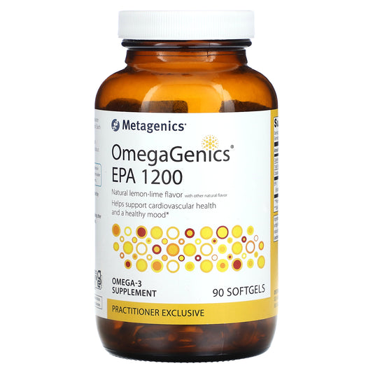 Metagenics, OmegaGenics EPA 1200, Natural Lemon Lime, 90 Softgels