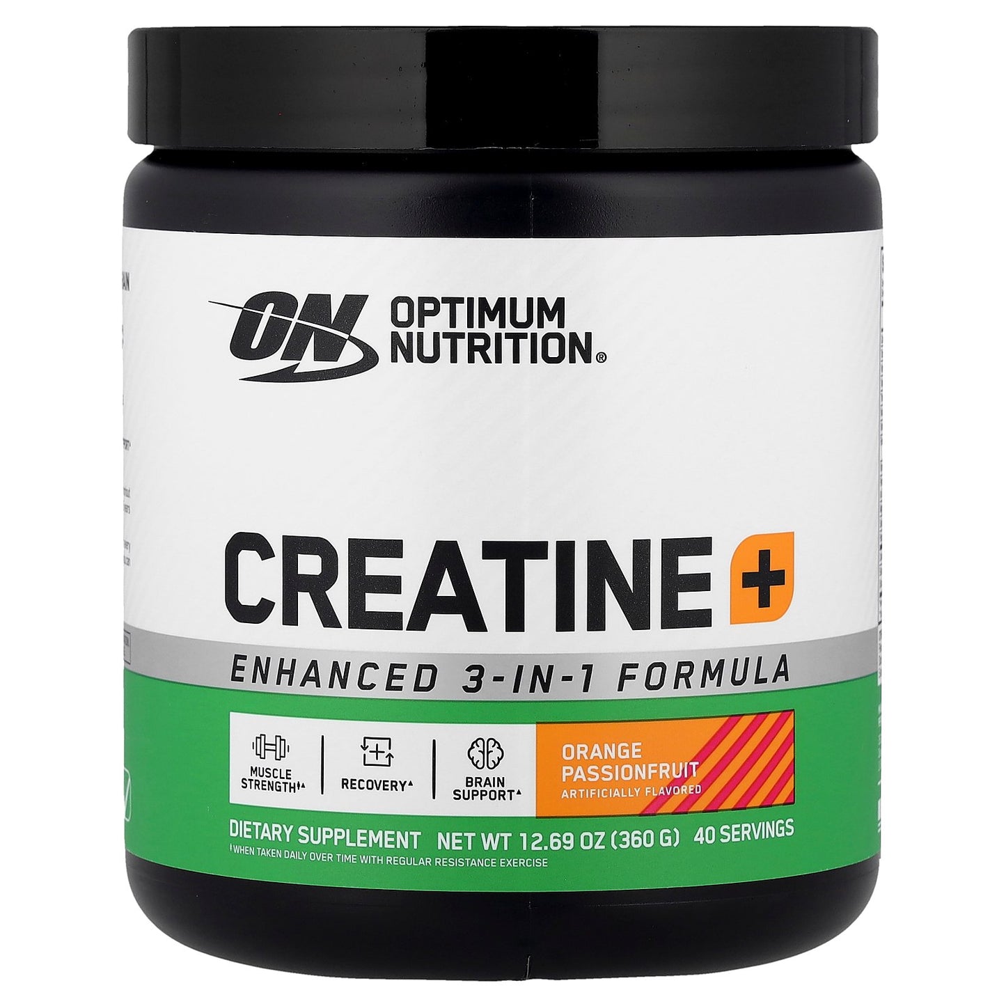Optimum Nutrition, Creatine+, Orange Passionfruit, 12.69 oz (360 g)