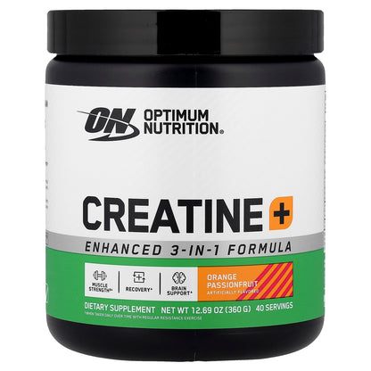 Optimum Nutrition, Creatine+, Orange Passionfruit, 12.69 oz (360 g)