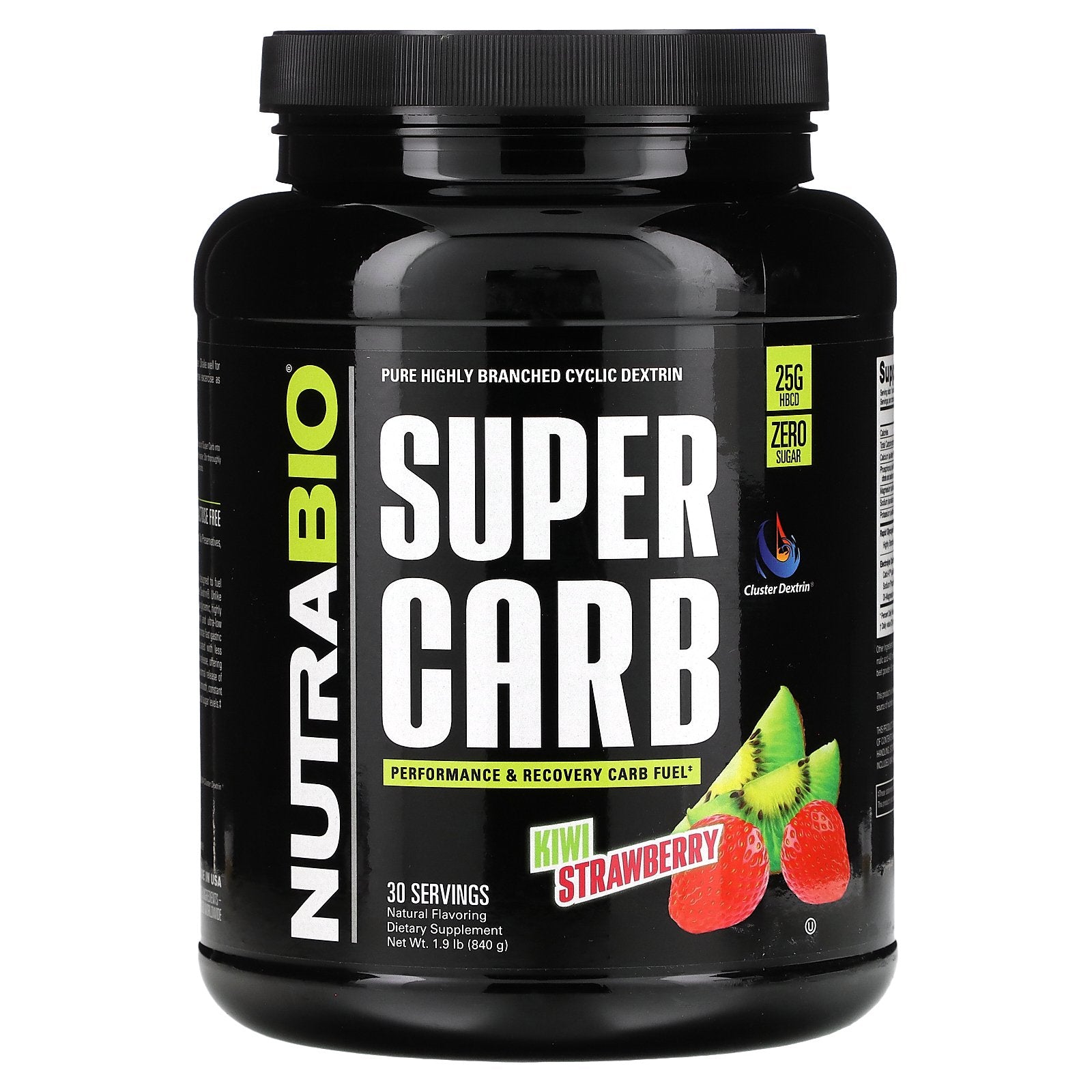 NutraBio, Super Carb, Kiwi Strawberry, 1.9 lb (840 g)