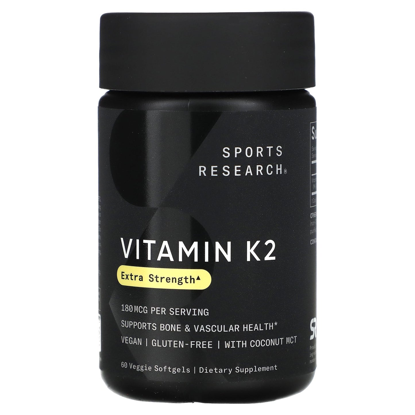 Sports Research, Vitamin K2, 180 mcg, 60 Veggie Softgels