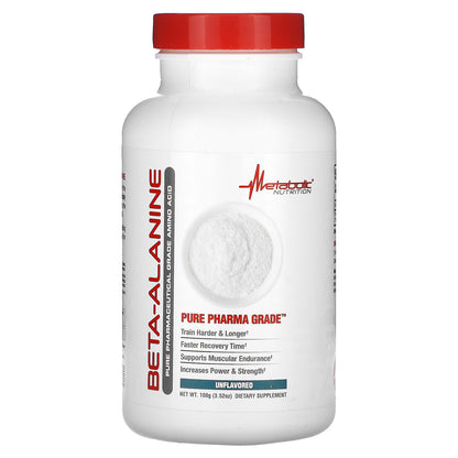 Metabolic Nutrition, Beta-Alanine, Unflavored , 3.52 oz (100 g)