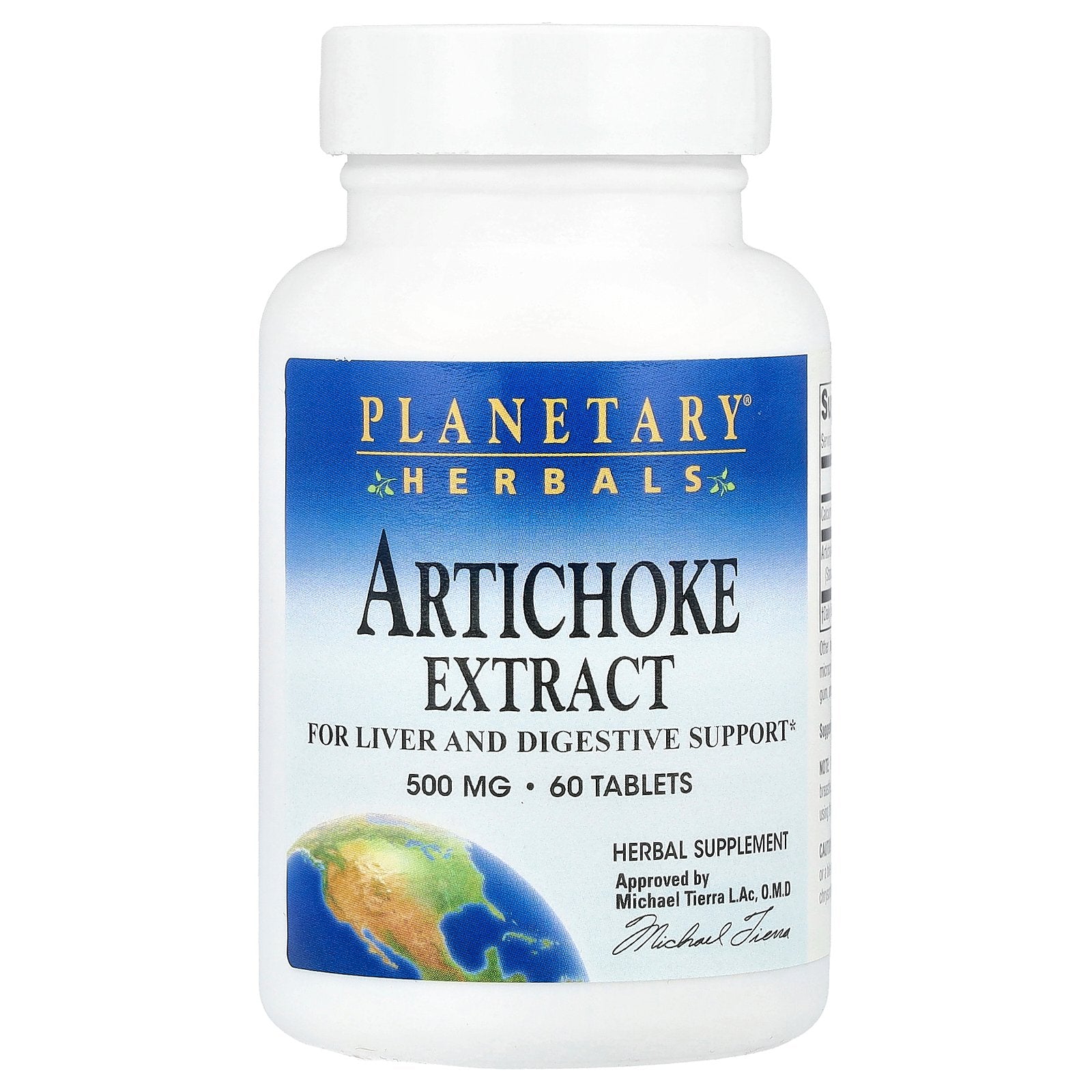 Planetary Herbals, Artichoke Extract, 60 Tablets