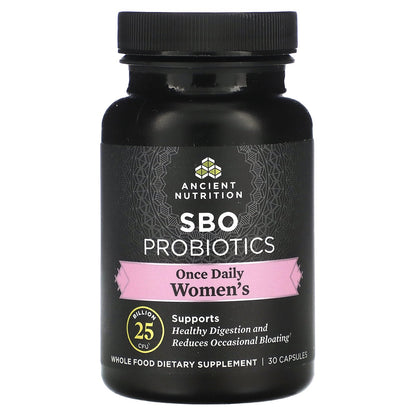 Ancient Nutrition, SBO Probiotics, Once Daily Women's, 25 Billion CFU, 30 Capsules