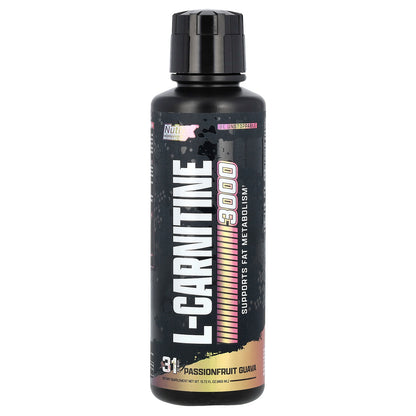 Nutrex Research, L-Carnitine 3000, Passionfruit Guava, 15.72 fl oz (465 ml)