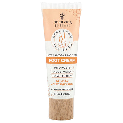 Bee & You, Ultra Hydrating Care Foot Cream, 1.69 fl oz (50 ml)